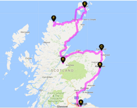 Route Planner Scotland East Coast